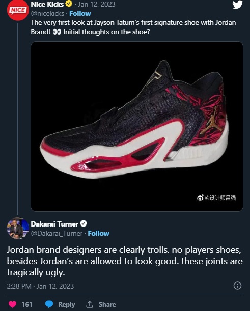 Jayson Tatum's First Signature Jordan Brand Shoe Gets Roasted For Being Incredibly Ugly