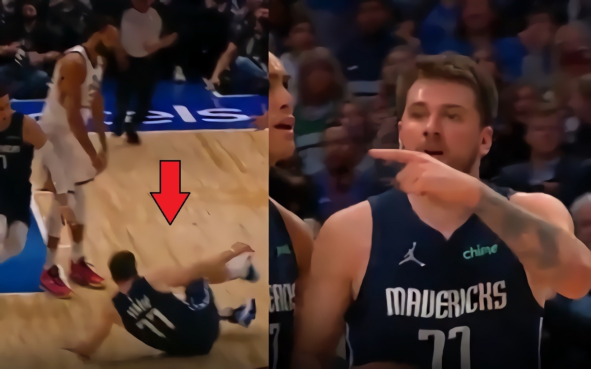 Luka Doncic Almost Fights Rudy Gobert After He Pushes Him Down During Mavericks vs Jazz