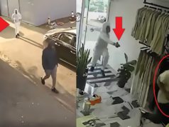 Lucky Man Dodges 6 Shots in Melrose Watch Robbery Caught on Security Camera Vide...