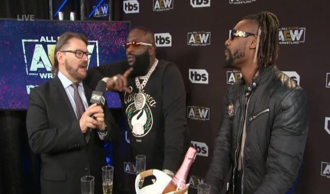 Rick Ross AEW Wrestling Debut Video With Swerve Strickland Sparks Viral Reactions Viral