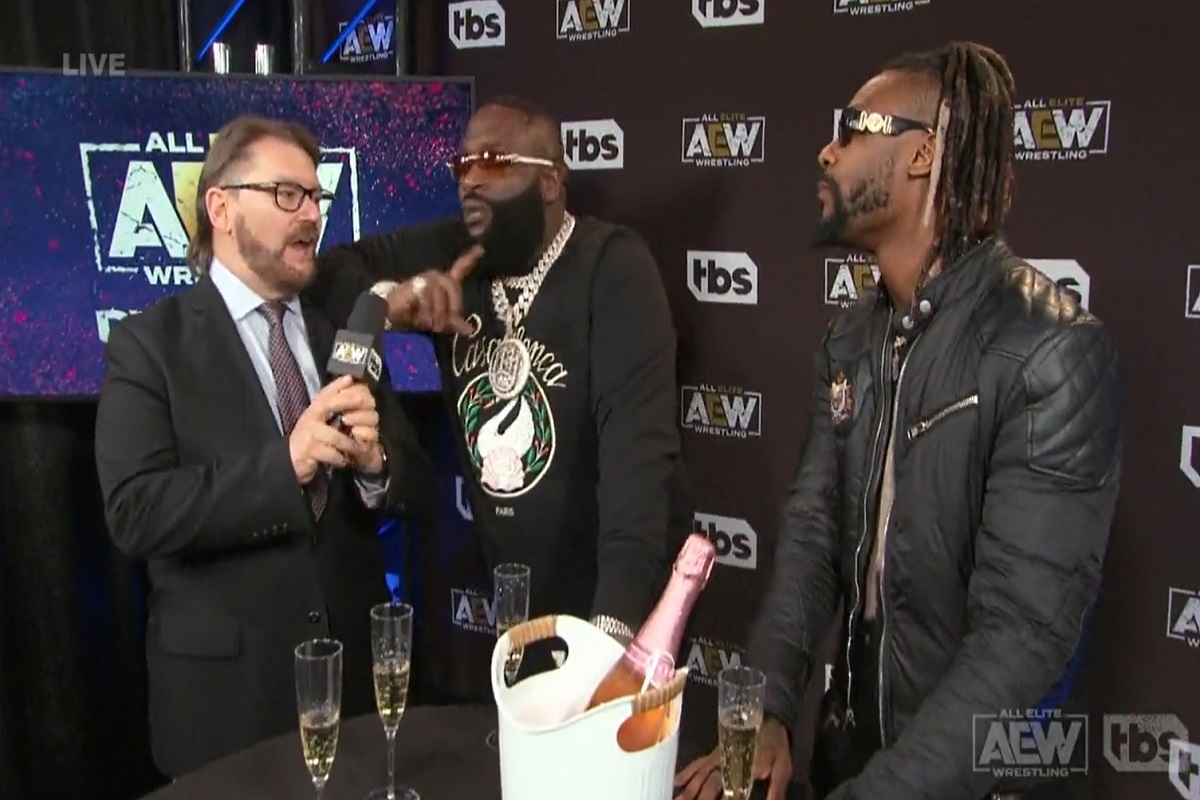 Rick Ross AEW Wrestling Debut Video With Swerve Strickland Sparks Viral Reactions Viral