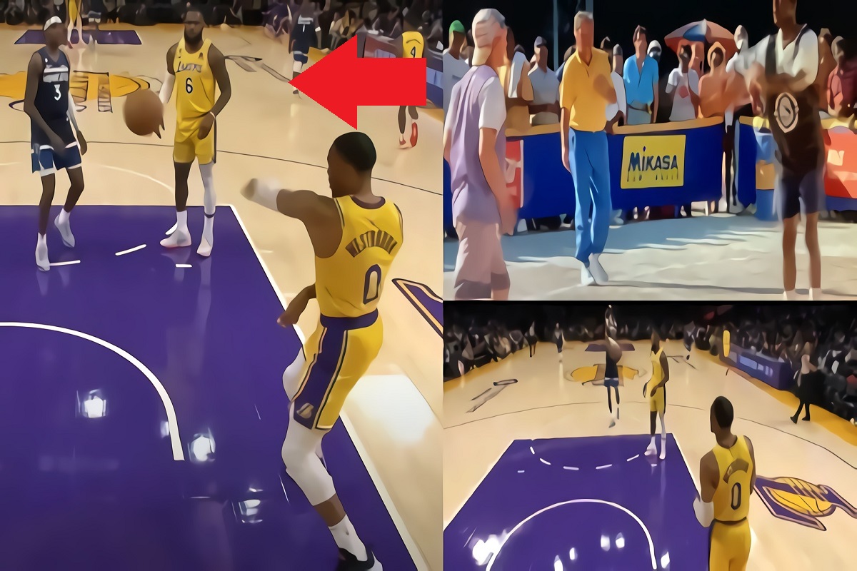Russell Westbrook and Jaden McDaniels Unintentionally Recreating 'White Men Can't Jump' Movie Scene Goes Viral after Lakers Loss