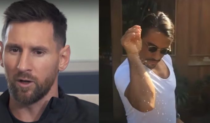 Lionel Messi Ignoring Salt Bae During World Cup Celebrations Sparks 'Clout Chasing' Salt Bae Roast Session
