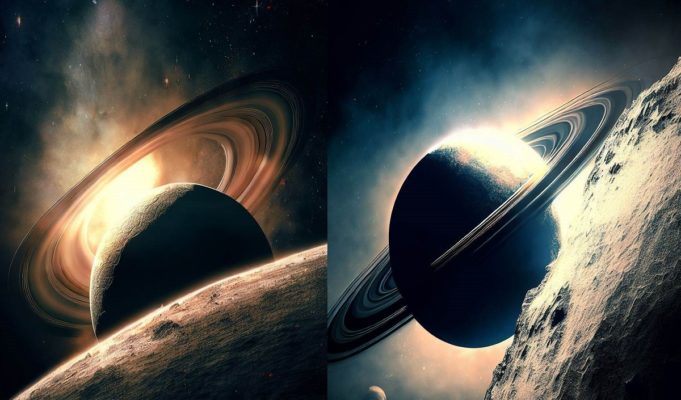 What is Phenomenon Called in the Video Showing Saturn Rising From Behind the Moon?