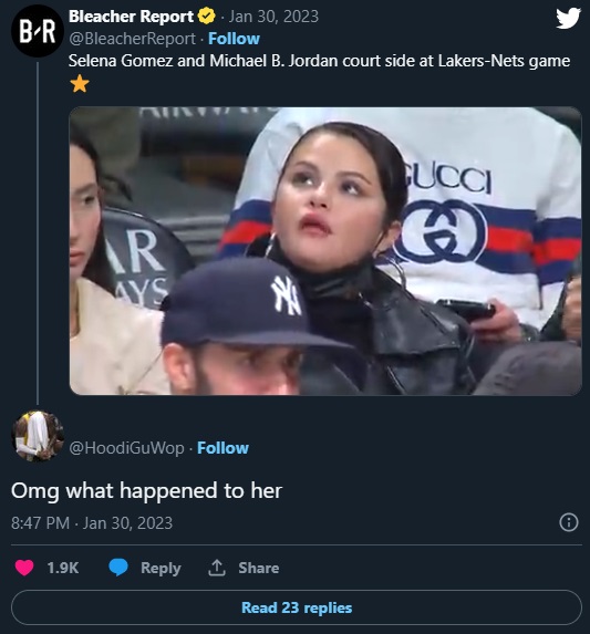 Selena Gomez Eating Food During Nets vs Lakers Game Body Shaming Jokes