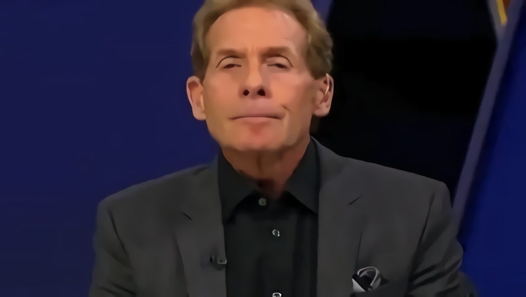 Skip Bayless fake sniffling crying on Undisputed while apologizing for Damar Hamlin comment