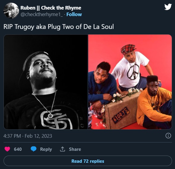 What Was Trugoy's Cause of Death? 'RIP Trugoy' Trends as Social Media Reacts to Trugoy aka Plug Two of De La Soul Dead