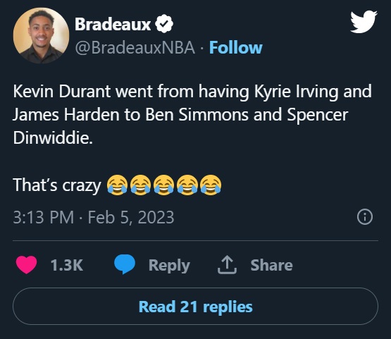 Social Media Roasts Kevin Durant after Nets Trade Kyrie Irving for Spencer Dinwiddie