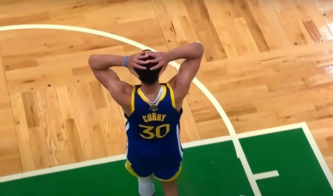 Stephen Curry Cries near Celtics Logo and Gets Finals MVP after Winning 2022 NBA Championship