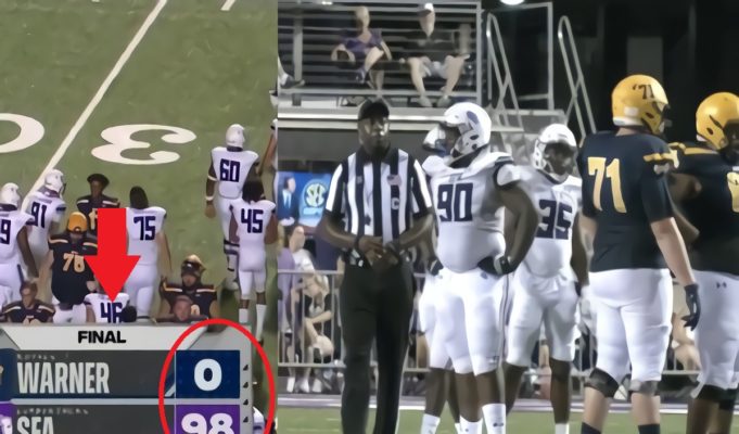 Social Media Roasts Warner after Stephen F. Austin Decided Not to Score 100 Points in 98-0 Victory Losing by 98 Points