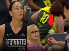 Fan Literally Gives Sue Bird a Flower During Her Last Home Game at Seattle Storm...