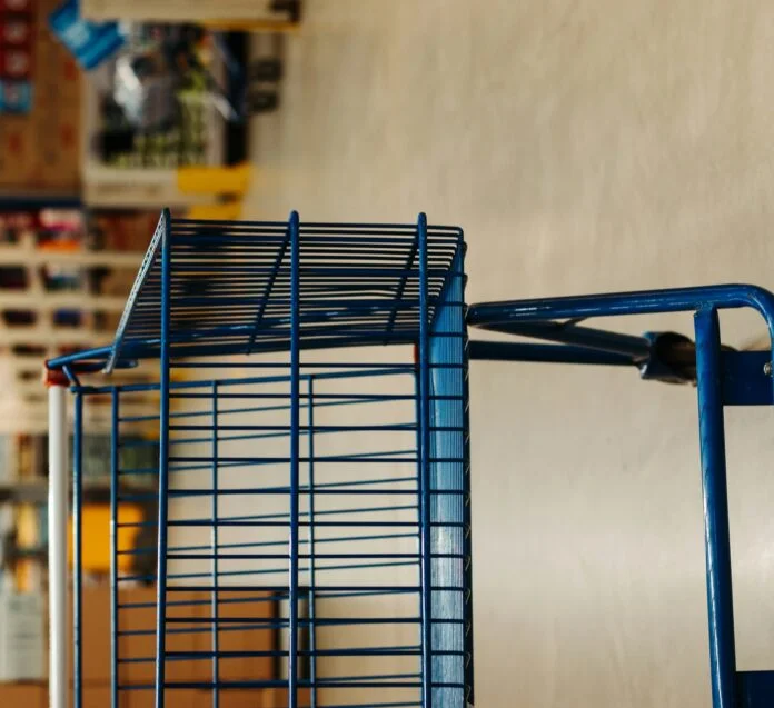 supermarket store shopping cart