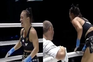 Female BKFC Fighter Tai Emery Exposes Breasts Flashing Crowd After