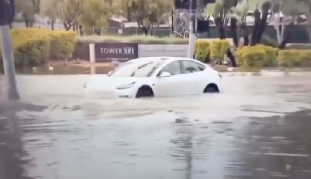 Can Tesla Cars Drive Underwater with 'Boat Mode'? Woman Driving Through Flood Water with Tesla Fuels Conspiracy Theory