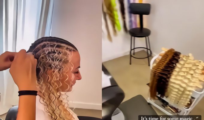 Video: TikTok Hairstylist Transforming White Woman into Rachel Dolezal Hairstyle Look Alike Gets Roasted