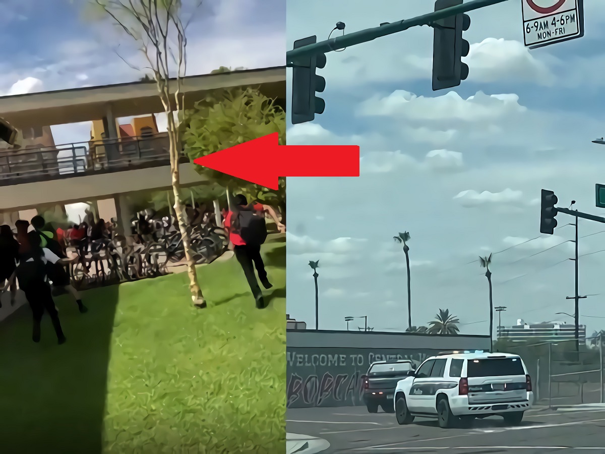 Videos Show Students Running From Possible Mass Shooter at Central High School in Arizona and Heavy Police Presence
