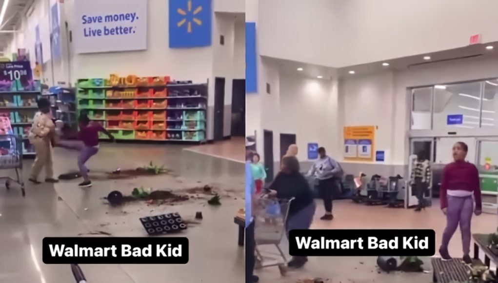 walmart-bad-kid-kicking-grandmother-destroying-store