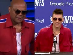 Charles Barkley Wears Tyler Herro's Postgame Outfit on Inside the NBA then Shaq ...