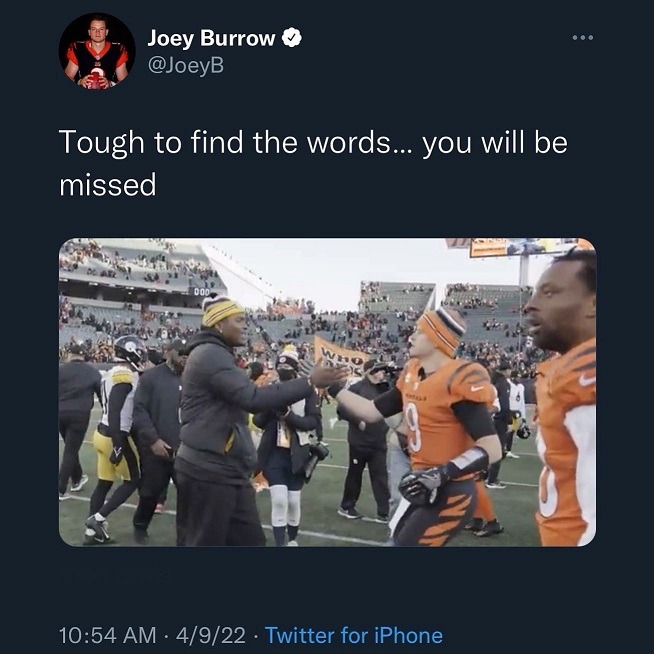 Joey Burrow reacts to Dwayne Haskins dead by possible suicide. 