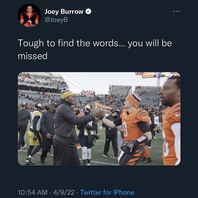 Joey Burrow reacts to Dwayne Haskins dead by possible suicide.