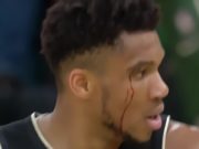 Giannis Antetokounmpo Sweating Blood During Bucks' Miracle Game 5 Bobby Portis Game Winner vs Celtics Goes Viral