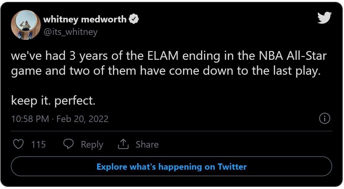 Social Media Serenades the Elam Ending of 2022 NBA All Star Game After Lebron James Game Winner. What is an Elam Ending?