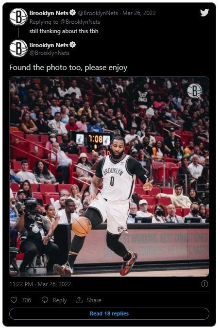 Andre Drummond chucking deuces at Tyler Herro during Heat vs Nets.