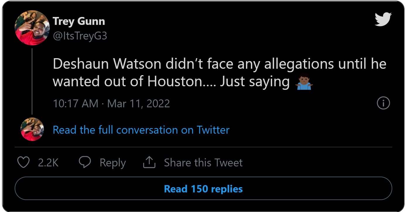 Did Grand Jury Confirm Deshaun Watson's Accusers Lied? Deshaun Watson's Lawyer Releases Statement After Grand Jury Says Not Guilty.