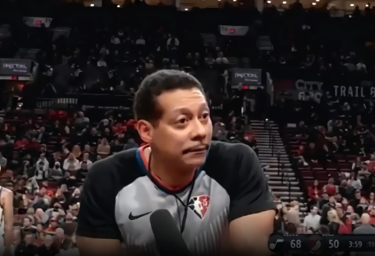 NBA Referee Bill Kennedy's Reaction to Woman Walking in Front Camera Goes Viral