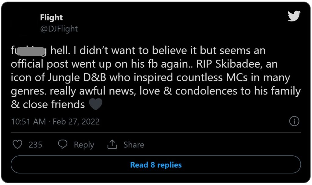 How Did MC Skibadee Die? Details About MC Skibadee's Cause of Death Raises Questions. Social Media Reacts to MC Skibadee's Death.