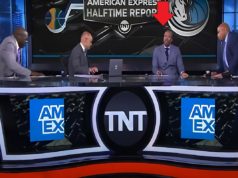 Kenny Smith Faking Out Inside NBA Crew with 'Kenny Race to the Board' Pump Fake...