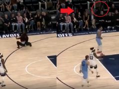 Timberwolves Security Guard Predicting Glen Taylor Protester Running on Court in...