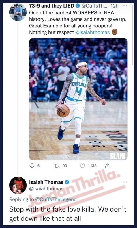 Why Did Isaiah Thomas Expose Lebron James' Friend CuffsTheLegend for Showing Fake Love? Isaiah Thomas Disses Lebron James' Friend CuffsTheLegend for Showing Fake Love.