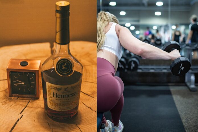 woman-drinking-alcohol-at-gym