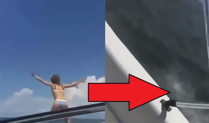 Scary Video Shows Woman Jumping in Front Speeding Boat Before Chaos Ensues