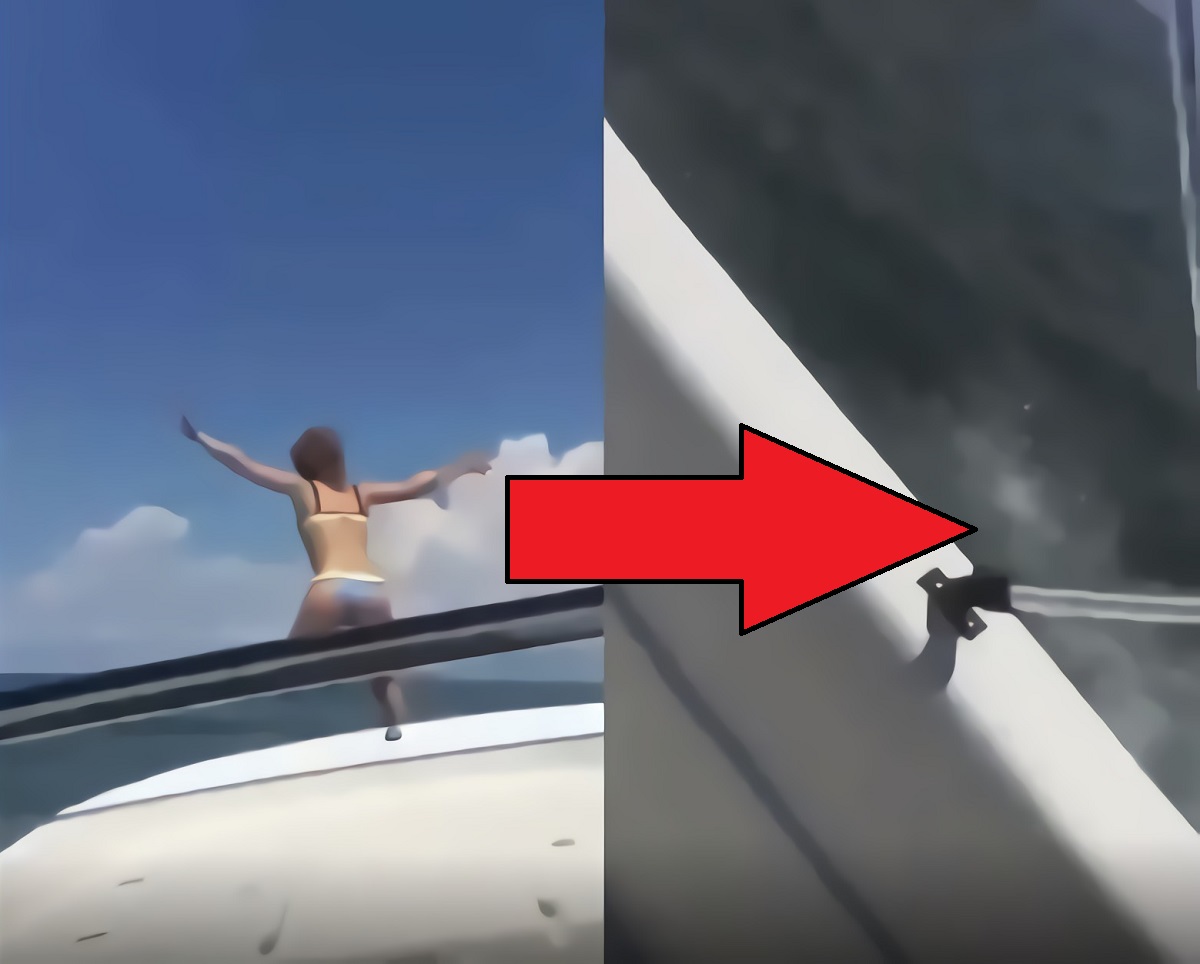 Scary Video Shows Woman Jumping in Front Speeding Boat Before Chaos Ensues