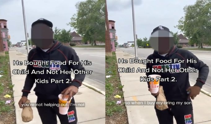 Social Media Roasts Woman Exposing Her Son's Father Only Feeding His Son and Ignoring Her Other Children
