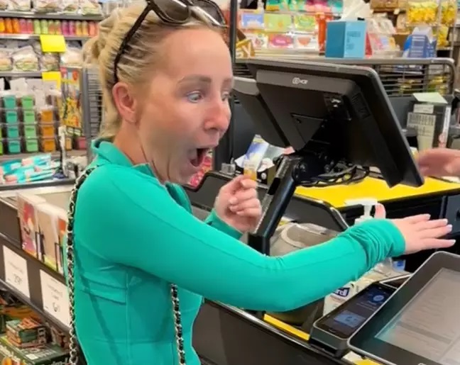 Burgundy Waller aka 'Chip Girl' Using Chip Was Implanted in Her Hand to Buy Groceries at Whole Foods