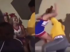 Skinny California Cheerleader Beating Up Bigger Bully After Getting Sucker Punch...