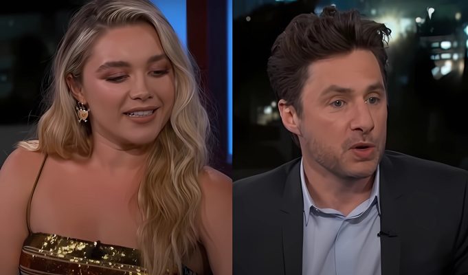 People are Convinced Florence Pugh Dated Zach Braff Because He Looks Like Her Dad Clinton