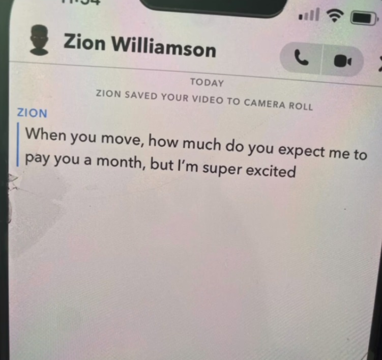 Possibly Pregnant Adult Film Star Moriah Mills Leaks Text Messages Exposing Zion Williamson Cheating on His Baby Mama Ahkeema